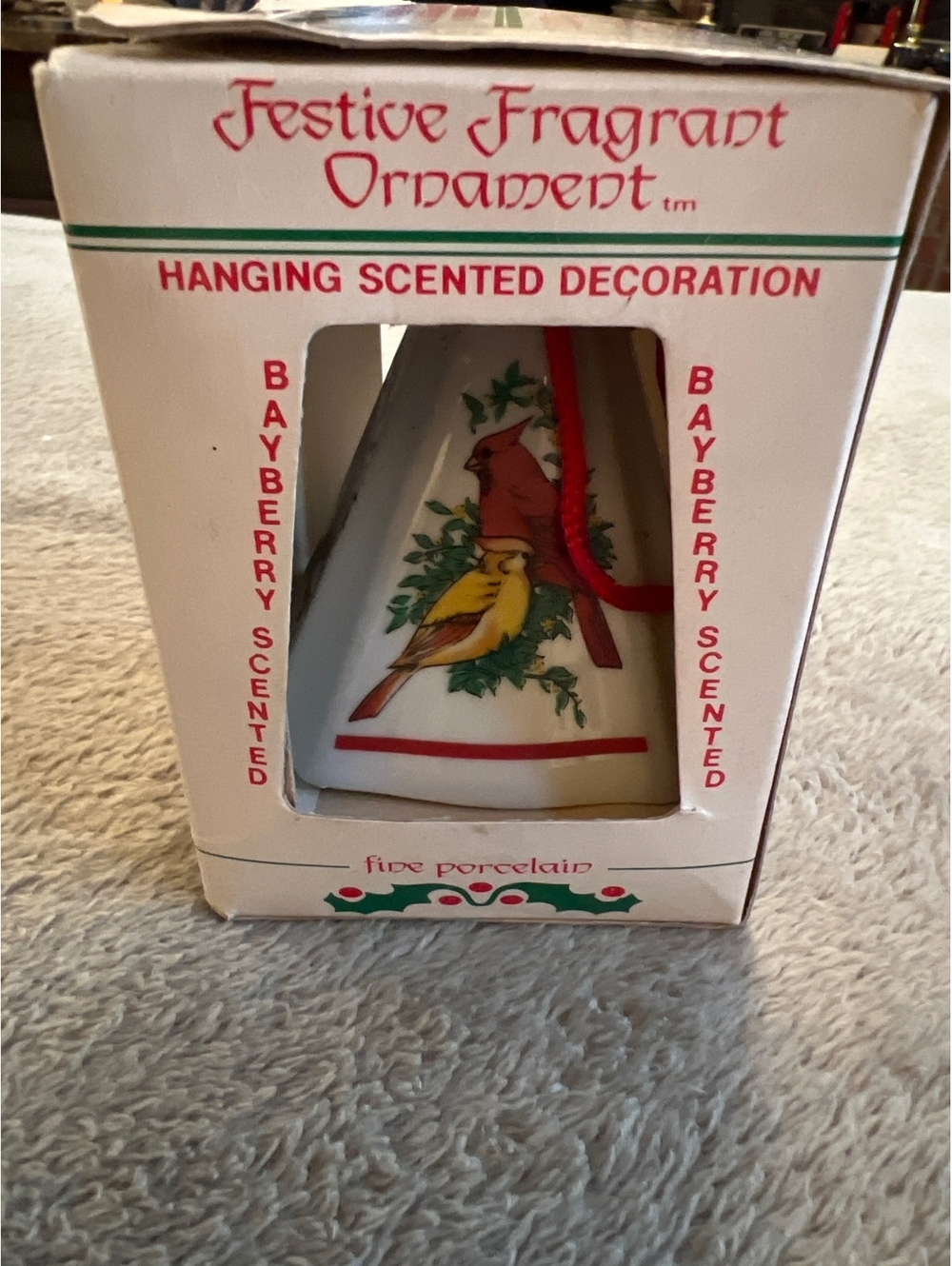 Eglitco Festive Fragrant Ornament Fine Porcelain Bayberry Scented Hanging Decor